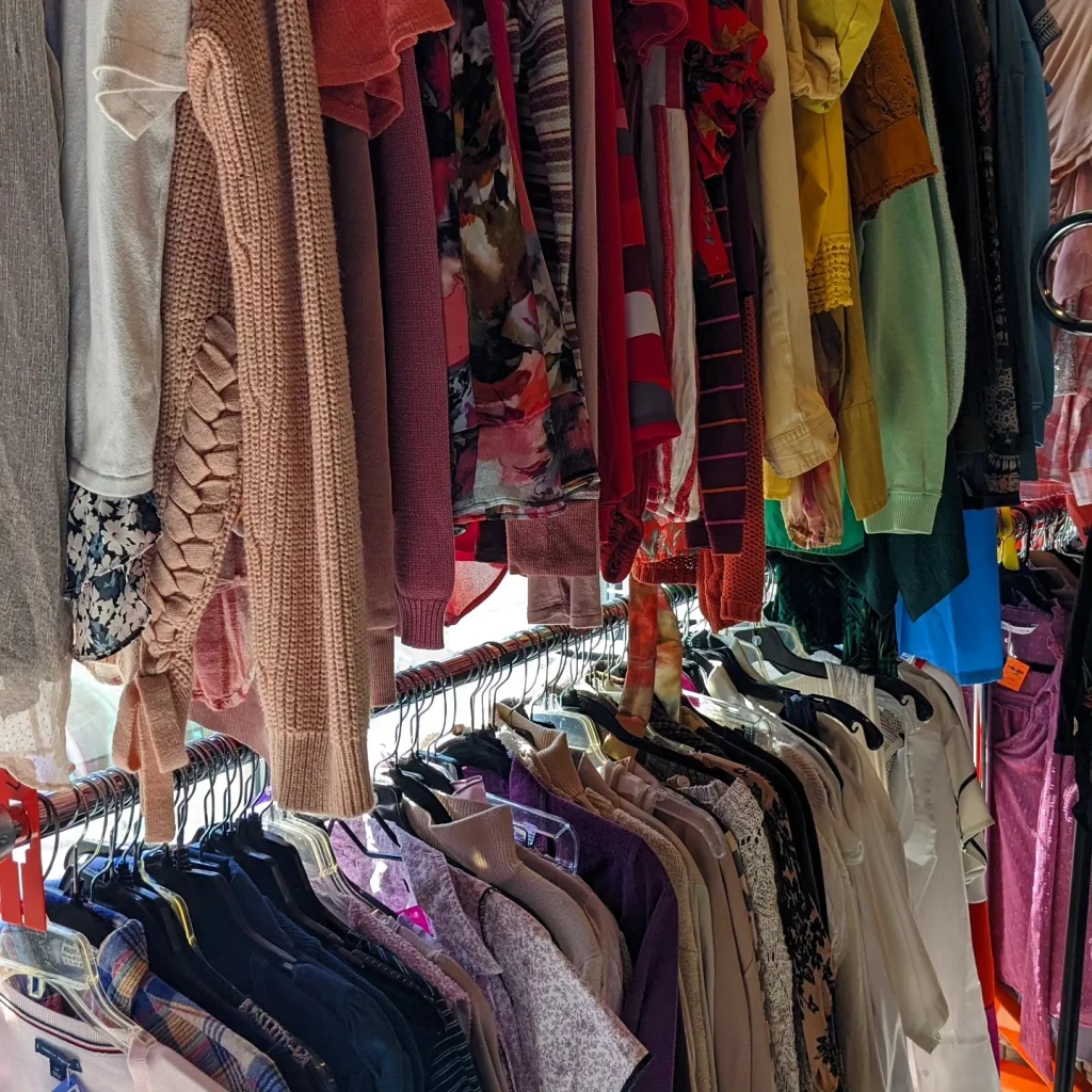 Clothes at Prism Thrift