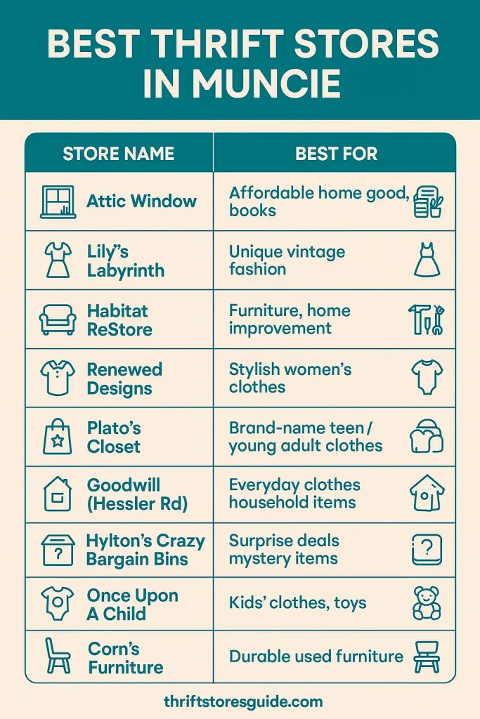 Best Thrift Stores in Muncie, Indiana